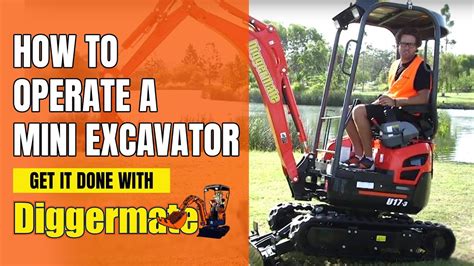 how to handle a mini excavator